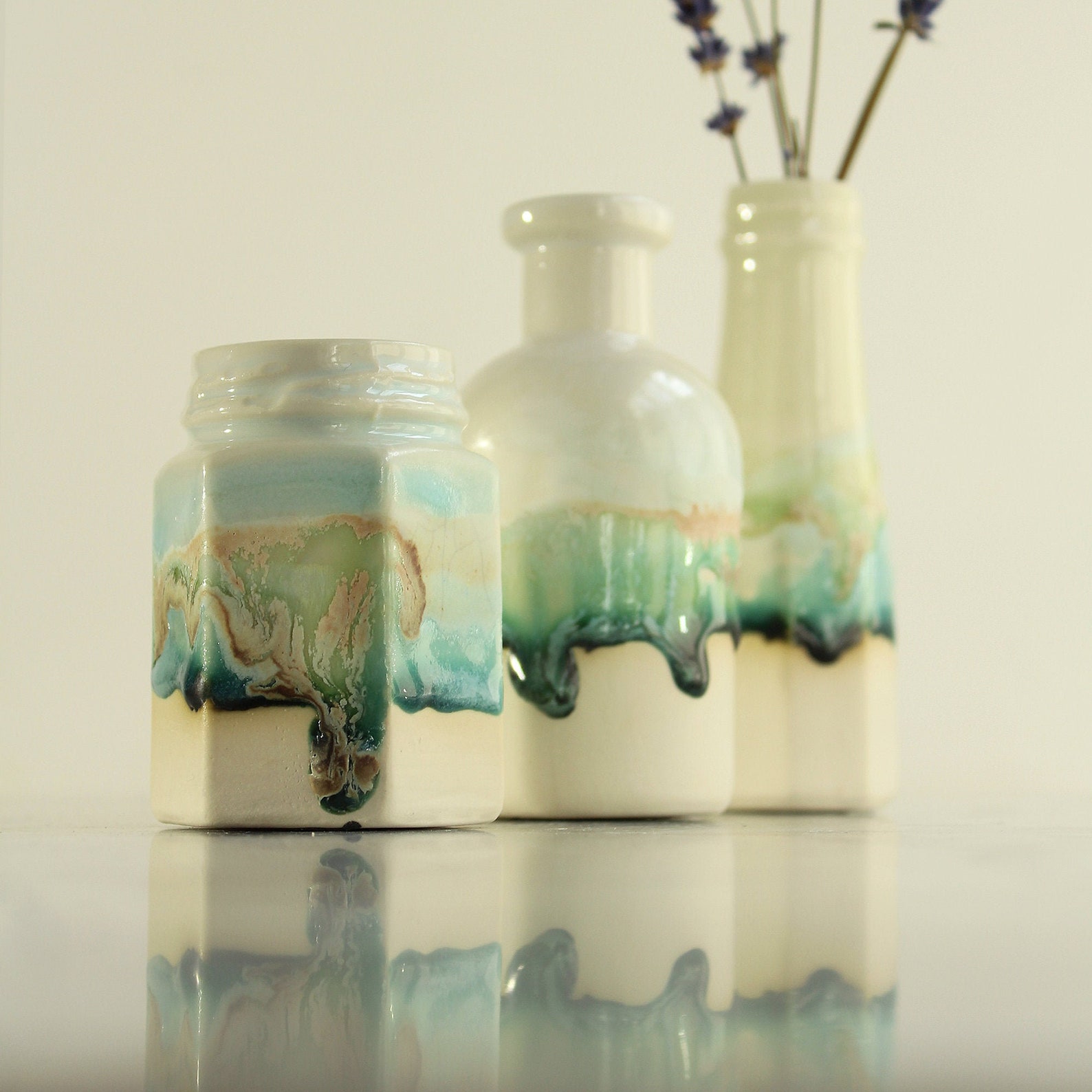 Ceramic Vase Gift Set Miniatures Bud Vase Flower Girl Gift for Etsy UK