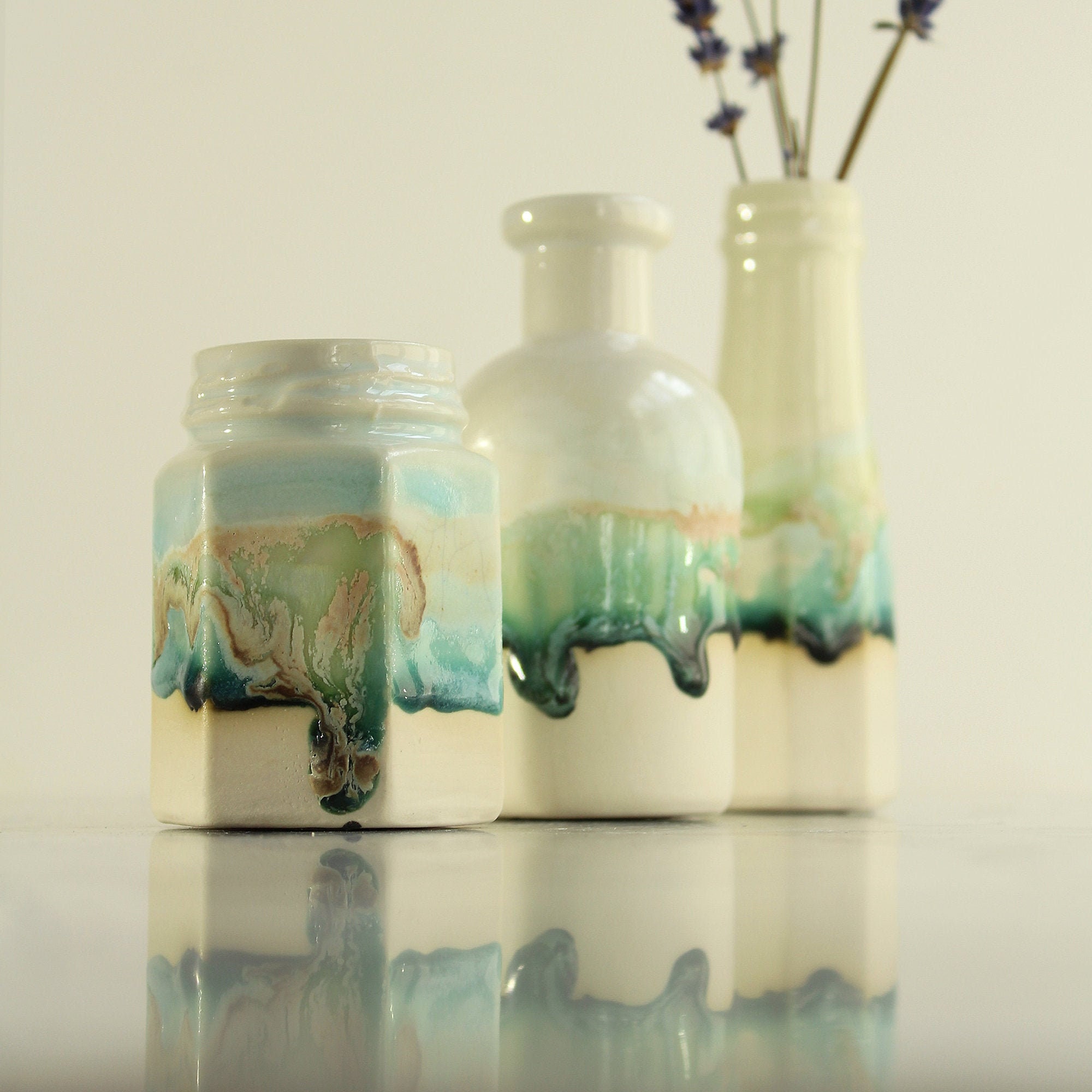 Ceramic Vase Gift Set Miniatures Bud Vase Flower Girl Gift for Etsy UK