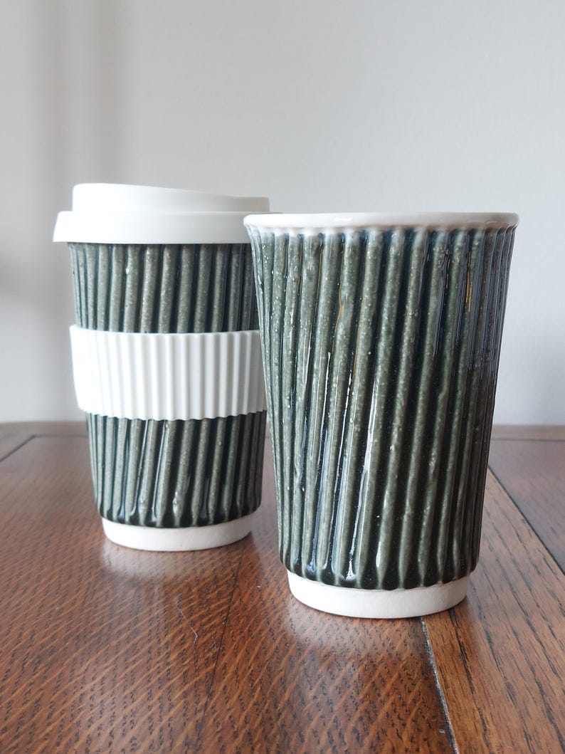 Kubek do kawy, filiżanka do kawy w kolorze łupkowo-niebieskim i białym, ceramiczny zestaw kubków, filiżanka do herbaty, kubek do kawy lub doniczka Kubki w Wielkiej Brytanii Kubki w Wielkiej Brytanii zdjęcie 8