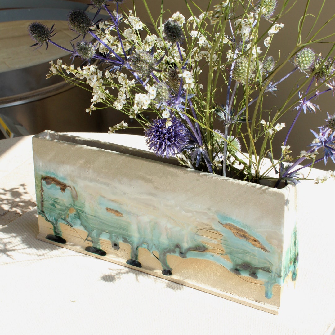 Modern Ceramic Vase Panoramic Vase for Flowers Stoneware Vase Gift for ...