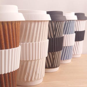 Kubek do kawy, filiżanka do kawy w kolorze łupkowo-niebieskim i białym, ceramiczny zestaw kubków, filiżanka do herbaty, kubek do kawy lub doniczka Kubki w Wielkiej Brytanii Kubki w Wielkiej Brytanii zdjęcie 10