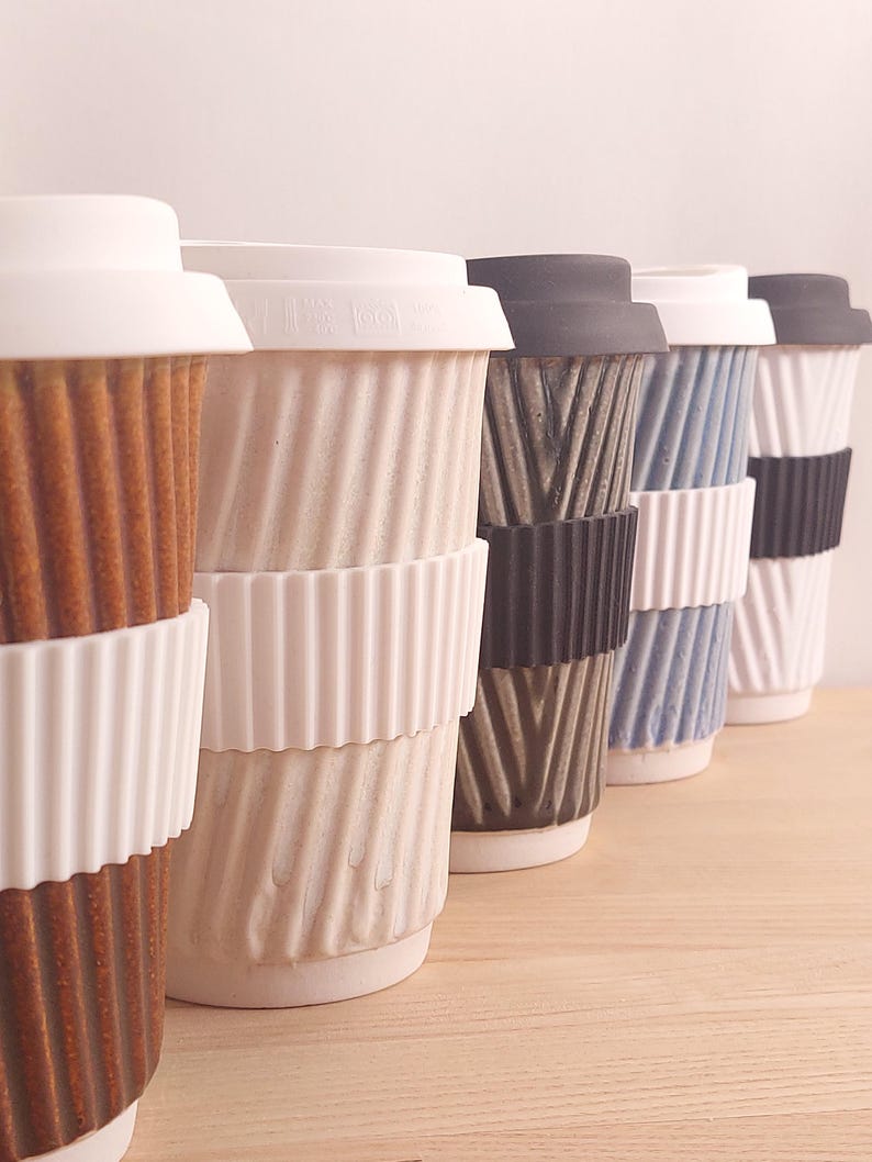 Kubek do kawy, filiżanka do kawy w kolorze łupkowo-niebieskim i białym, ceramiczny zestaw kubków, filiżanka do herbaty, kubek do kawy lub doniczka Kubki w Wielkiej Brytanii Kubki w Wielkiej Brytanii zdjęcie 10