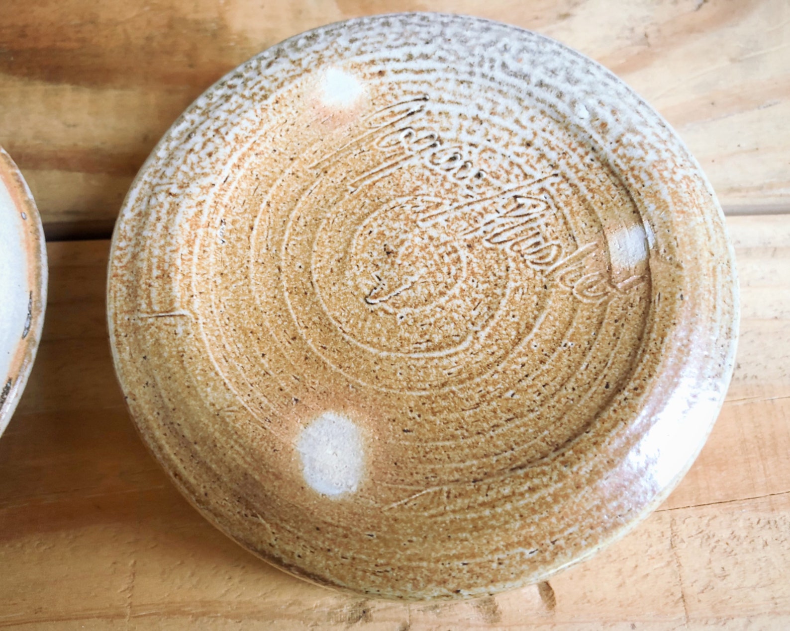 Round Studio Pottery Box with Lid Signed Gogan Plasket Etsy