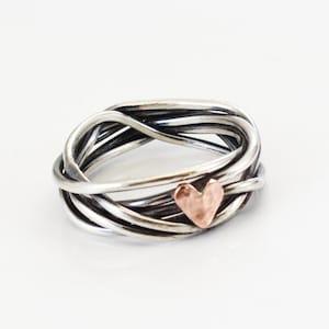 Silver /Gold/ Rose Gold Ring - Anniversary Gift - Gift for her - Sterling Silver/ Copper/ Brass Ring - Love Ring- Best gift - Couples ring