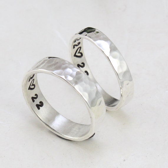 Set Fedi Nuziali In Argento 925 Personalizzabili, Larghezza 4 Mm, Per Coppia, Con Confezione Regalo
