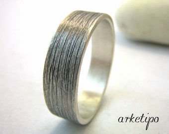 Personalized Sterling Silver Ring / Band.. Best Gift.. Hammered oxidized sterling silver Ring / Wedding Band.. Custom / Personalized Ring..