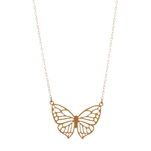 Gold Butterfly Necklace, Gold Necklace, Delicate Necklace, Minimalist ...