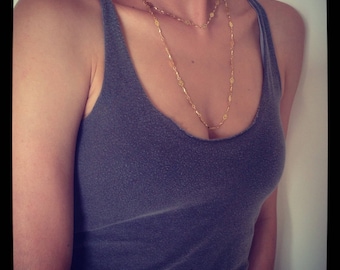 Delicate Gold Necklace, Gold Necklace, Long Necklace, Wedding jewelry, Ethnic Necklace, Dainty Necklace, Bridal Jewelry Collection