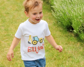 Personalised Digger T shirt