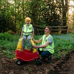 Personalised Kids Play Construction Builder Hi Vis Jacket image 9