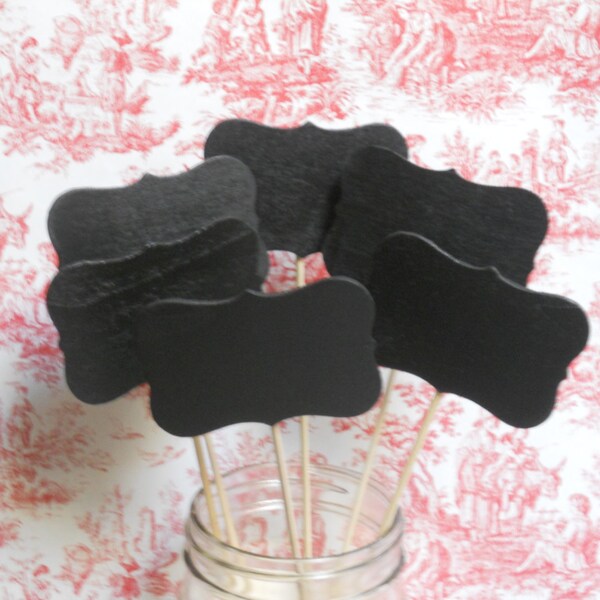 Mini Chalkboard Signs on Sticks - Table Numbers Wedding Decoration Showers Parties