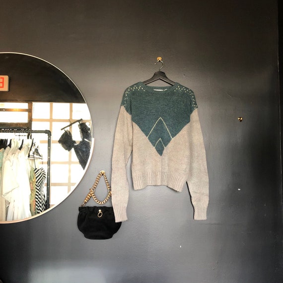 Vintage 80s Chevron Sweater