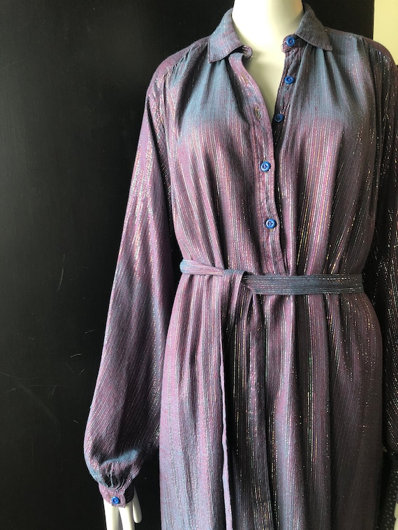 Vintage 70s Rainbow Metallic Lurex Thread India Co