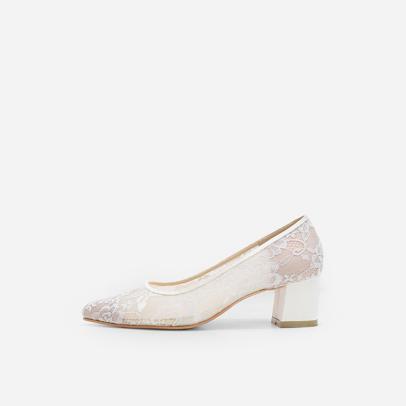 Lace Cinderella Wedding Shoes Bridal Shoes See Through Wedding Heels Dream Wedding Shoes Custom Made Charlize Ivory Lace Wedding Pumps