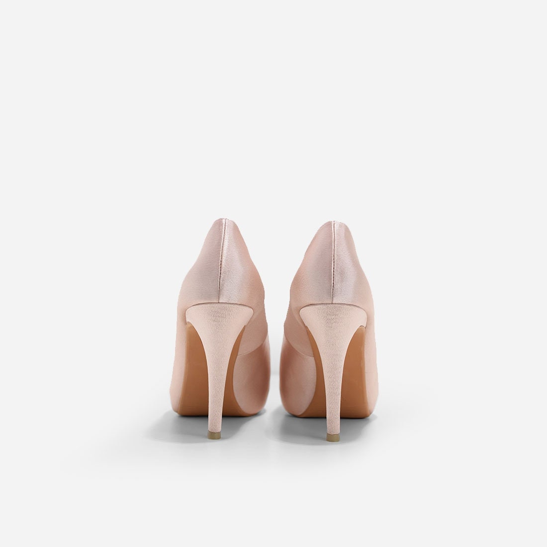 Nude Blush Satin Wedding Shoes Nude 