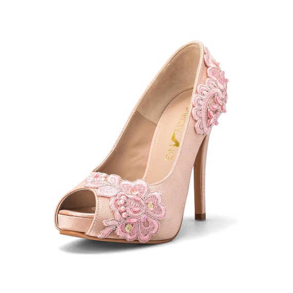 Te Nudo Sposa Amo Pizzo NudiEtsy Amore Da Decorato Scarpe zqLSGUMVp