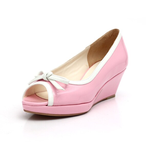 Items similar to Custom Made Pink Wedge. Custom Made Wedges. Custom