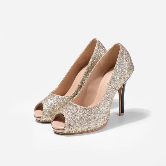 wedding shoes glitter