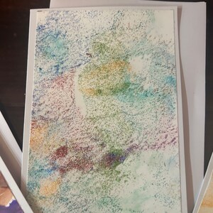 Handpainted Notecard Set of 6 - Blank Inside