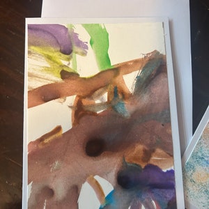 Handpainted Notecard Set of 12 - Blank Inside