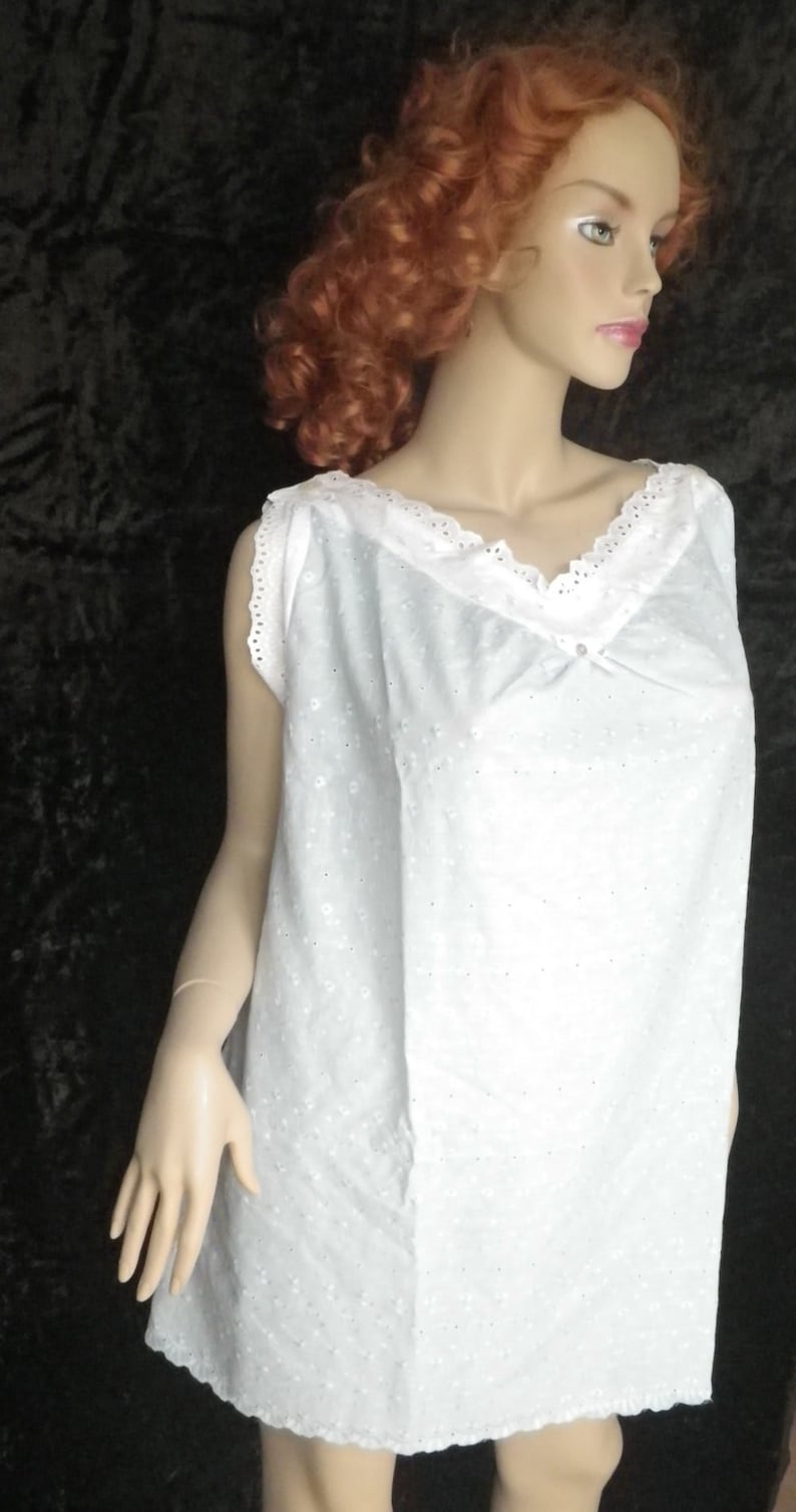 victorian chemise shirt Undershirt for a corset for bustle gown nightgown light blue Backfisch # 2 Size XL
