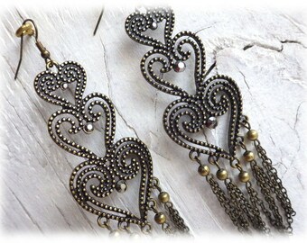 San Francisco Ohrhänger Pfau Feder bronzefarben bohemia bohemian boho Vintage San Francisco Ohrhänger Pfau Feder bronzefarben bohemia bohemian boho Vintage