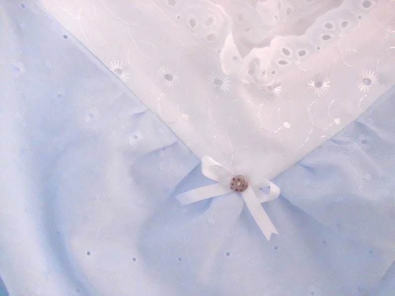 victorian chemise shirt Undershirt for a corset for bustle gown nightgown light blue Backfisch # 2 Size XL
