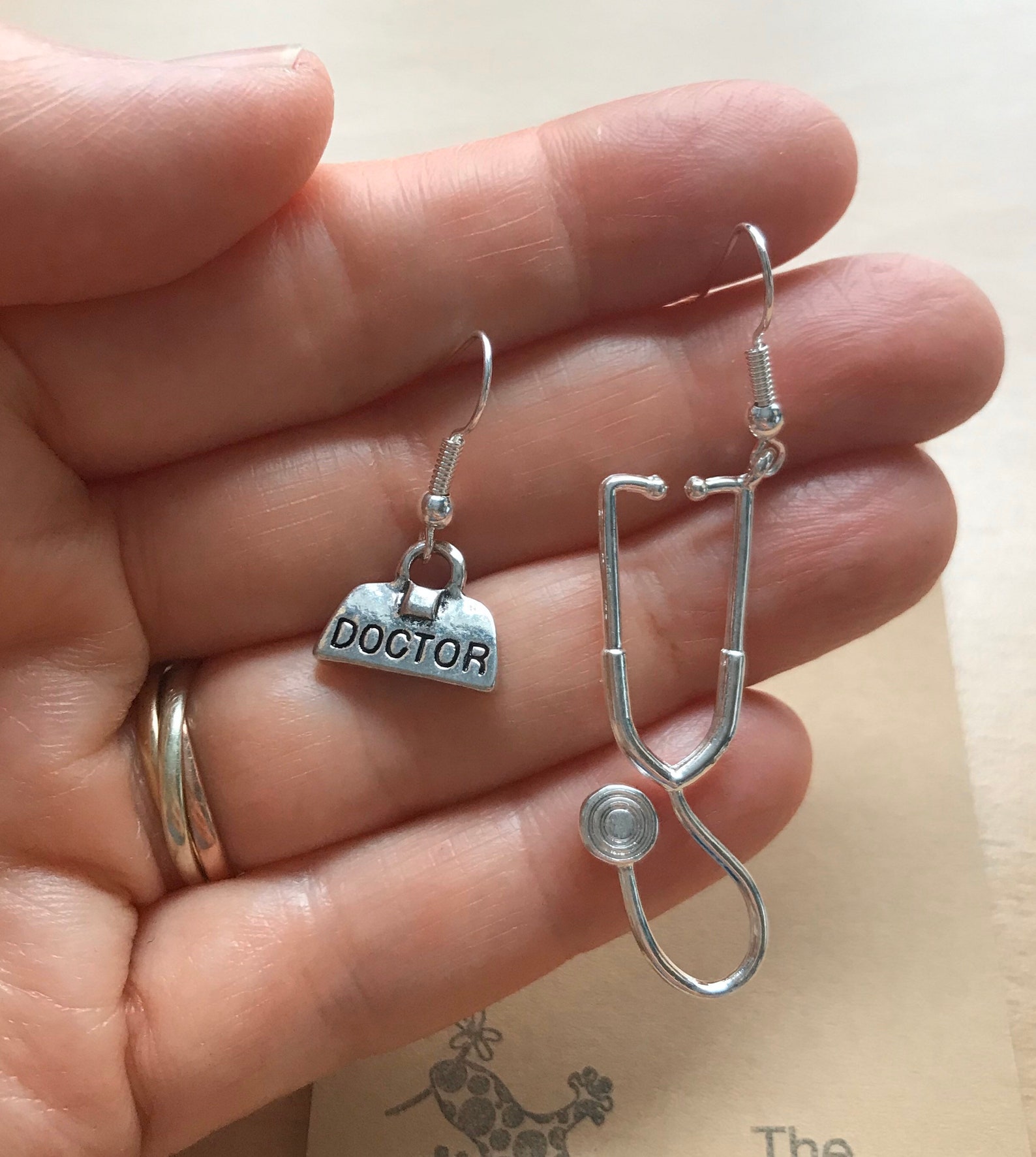 Medic Earrings Doctor Earrings medical themed gift Gift Etsy