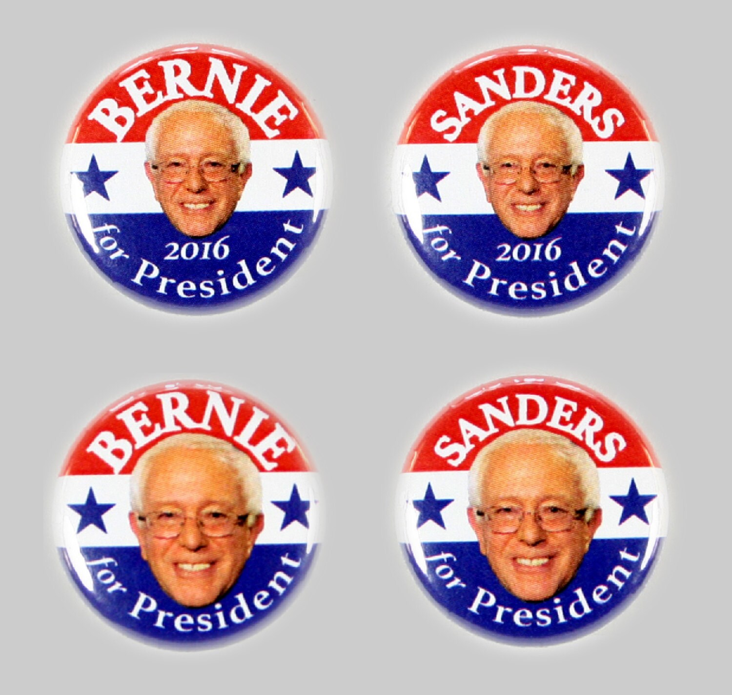 2016 BERNIE SANDERS PRESIDENTIAL Campaign Button 4 Piece Set Etsy Denmark