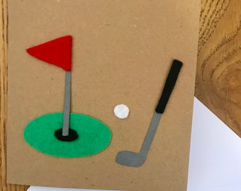 Carte de golf - carte d'anniversaire de golf - amateur de sport - carte d'amant de golf - carte d'anniversaire - carte de fête des pères - carte d'anniversaire de papa
