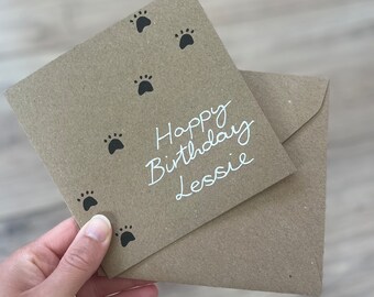 Dog birthday card - cat birthday card - pet birthday - animal birthday - birthday card - dog gotcha day card - pet snniversary card