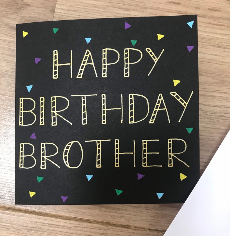 Alles Gute zum Geburtstag bro Karte Bruder Geburtstagskarte Etsy.de