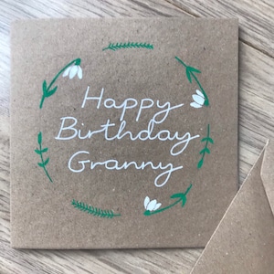 Biglietto di compleanno bucaneve - compleanno nonna - compleanno mamma - biglietto bucaneve - fiore di nascita gennaio - mese di nascita gennaio - biglietto personalizzato