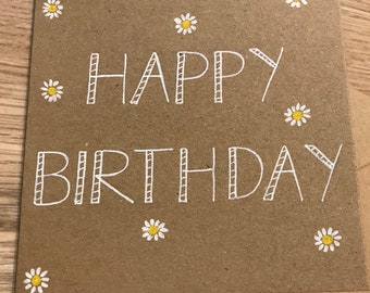 Happy Birthday Daisy Card - Etsy UK