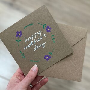 Violet Moederdagkaart - violetkaart - Moederdagkaart - moederkaart - mummiekaart - moederkaart - omakaart - omakaart - stiefmoederkaart