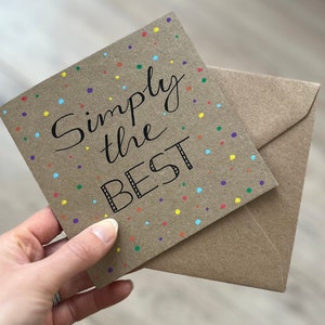 Einfach die beste Karte - einfach die beste Mama - Muttertagskarte - Beste Mama - Bester Papa - Einfach der Beste Papa - Jubiläumskarte - Valentines