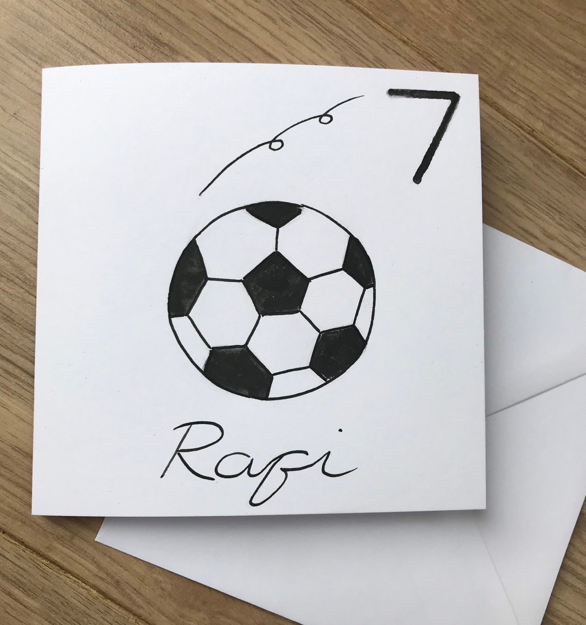 Personalised Football Birthday Card Football Birthday Card - Etsy Singapore
