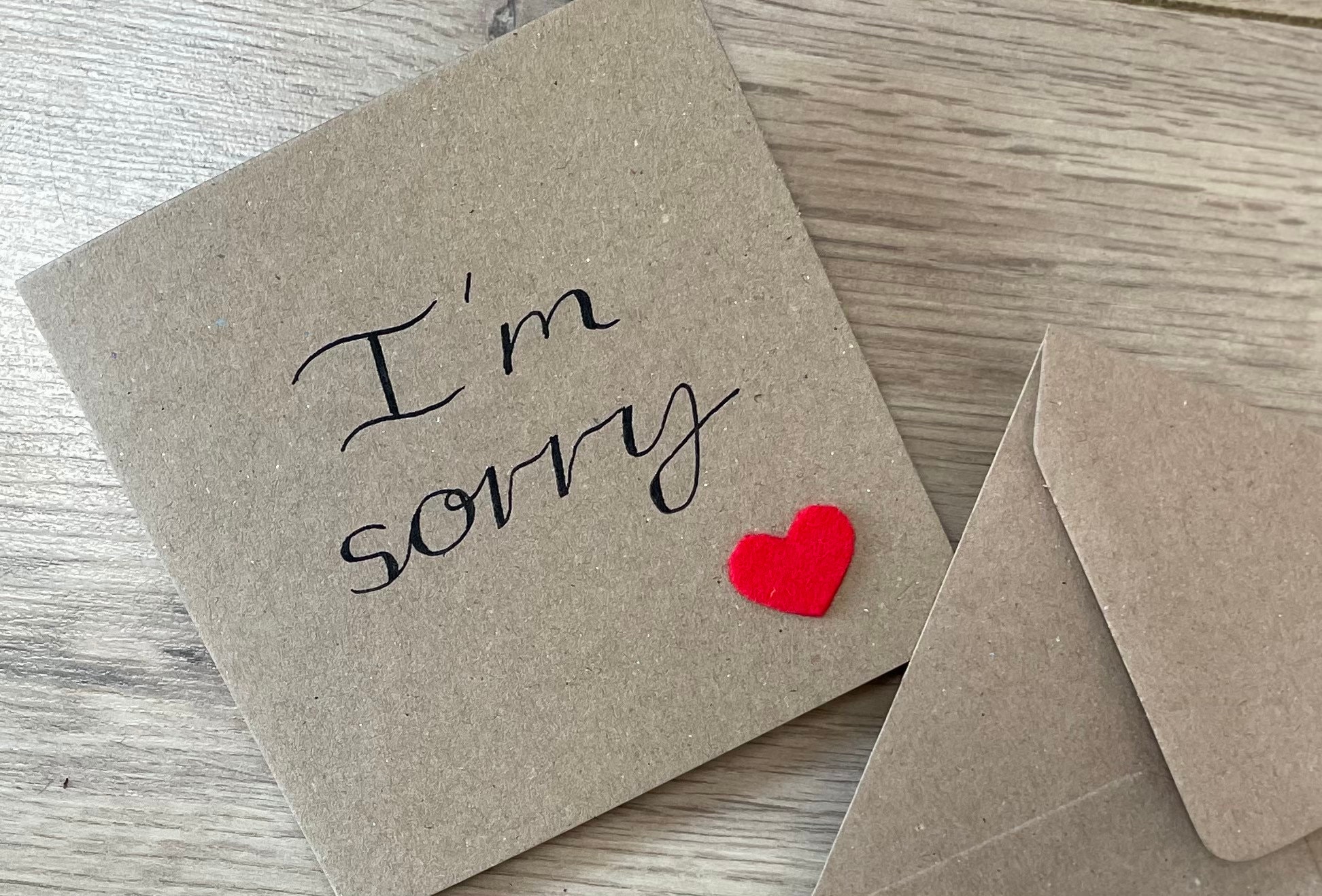 I'm Sorry Card - Etsy UK
