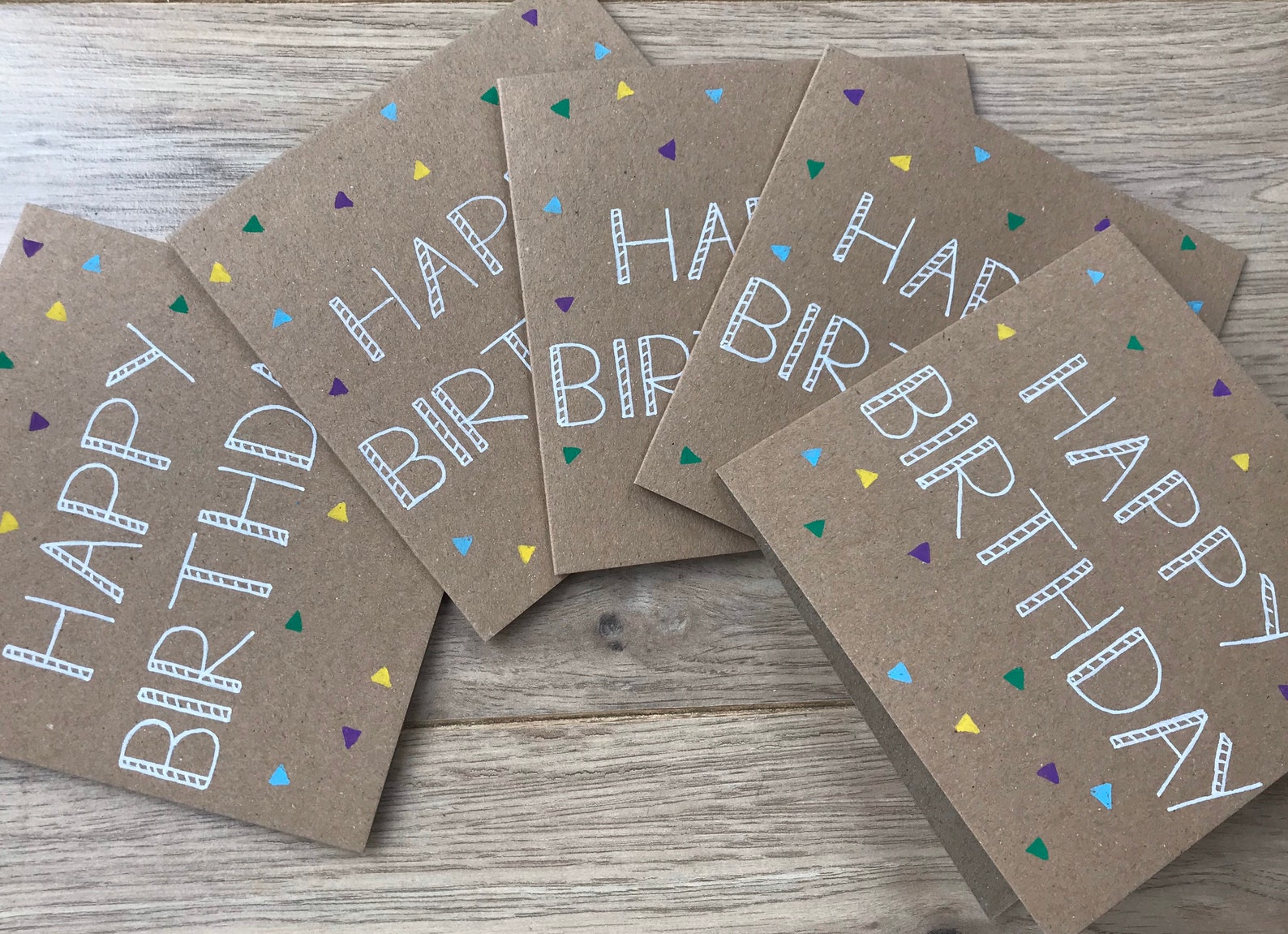Pack of 5 Birthday Cards - Happy Birthday Cards - Pack of Birthday ...