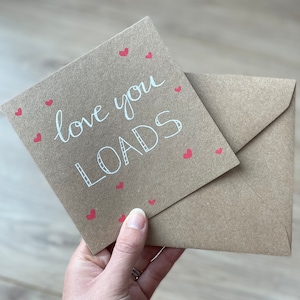 Ti amo un sacco - biglietto di anniversario - biglietto di nozze - biglietto di San Valentino - biglietto di fidanzamento - biglietto di amore - biglietto di amicizia - marito - moglie