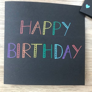 Carte de joyeux anniversaire arc-en-ciel - carte de joyeux anniversaire - carte d'anniversaire - carte d'anniversaire arc-en-ciel - carte arc-en-ciel - carte personnalisée
