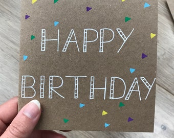 Confetti birthday card - birthday card - happy birthday - birthday wishes - friend birthday - children’s birthday card - male birthday card