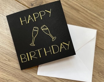 Prosecco birthday card - champagne birthday card - alcohol birthday card - boozy card - birthday card - friend birthday - fizz birthday card