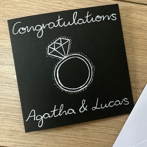 Personalised engagement card - engagement card - congratulations card - you’re engaged - getting married card - fiance card - wedding card