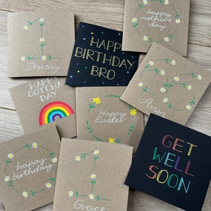 Confezione da 5 biglietti per tutte le occasioni - confezione di biglietti - biglietti mix and match - confezione di biglietti di compleanno - confezione mista di biglietti - biglietti personalizzati