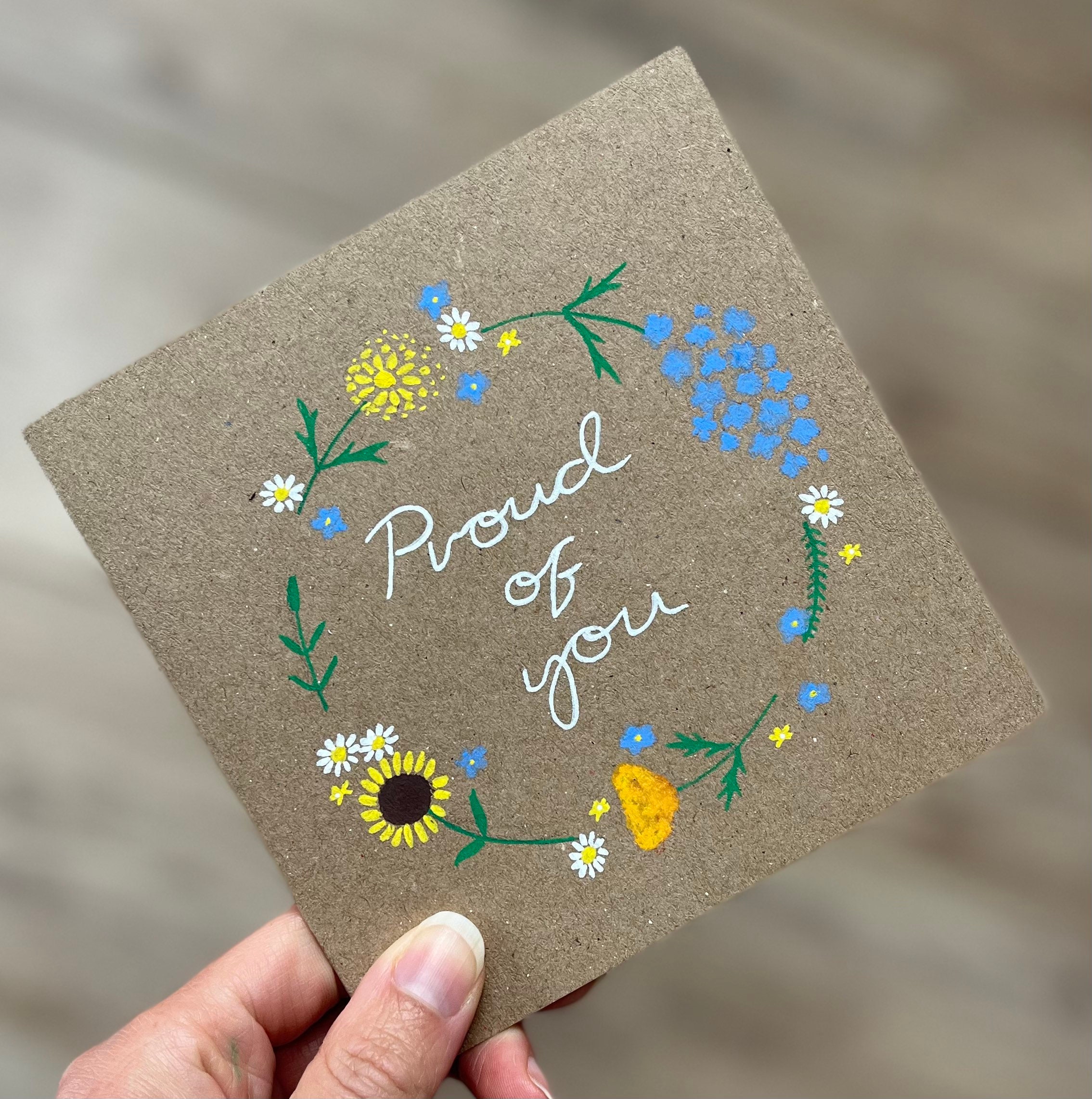 Proud of You Card - Well Done Card - Congratulations Card - so Proud ...