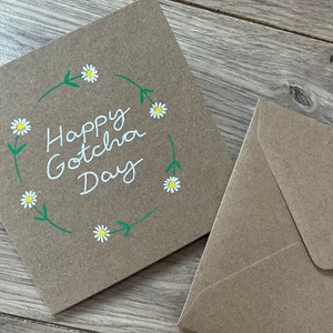 Biglietto di auguri per il giorno del Gotcha di Daisy - biglietto di auguri per il giorno del Gotcha - biglietto di auguri per il giorno dell'adozione - biglietto di adozione personalizzato - anniversario di adozione - giorno del Gotcha del cane