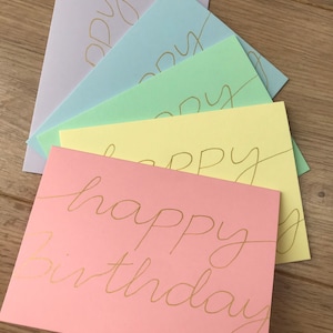 5er Pack Geburtstagskarten - Regenbogen Geburtstagskarten - Geburtstagskarten - Alles Gute zum Geburtstag - Geburtstag für Erwachsene - Kindergeburtstag - Geburtstagskartenpackung