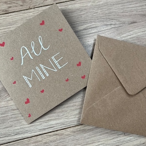 Carte à moi - carte tu es à moi - carte de Saint Valentin - carte d'anniversaire - carte de jour de mariage - carte de mari - carte de femme - carte de fiançailles