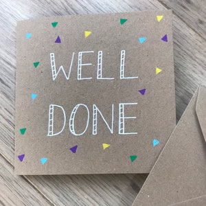 Goed uitgevoerde kaart - geweldige baankaart - felicitatiekaart - felicitatiekaart - rijexamenkaart - examenkaart - nieuwe baankaart - afstudeerkaart